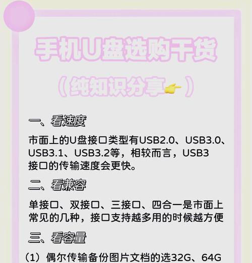 如何选择适合自己的U盘？（购买U盘的关键要素与技巧）