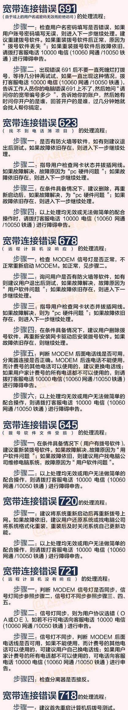 电脑连接宽带网络显示错误的解决方法（探究电脑连宽带网络出现错误的原因及解决方案）